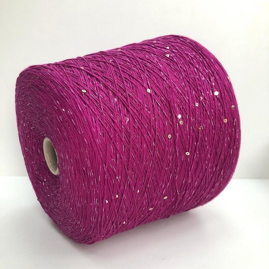 Пряжа Cotone + Paillettes + Lurex, цвет: Цикламен col Fuxia